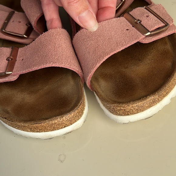 Birkenstock Arizona Sandals - Dusty Pink Suede with Rose Gold Buckles - Size: 40 - Picture 10 of 12
